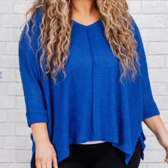 Chic Soul Blue Sweater - Picture 1 of 3